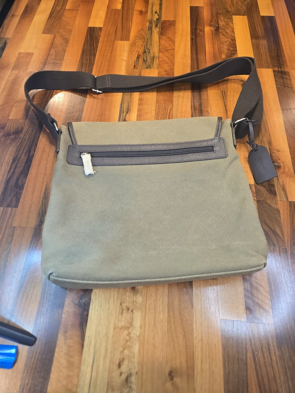 Levenger Canvas & Leather Field Messenger Bag - NWOT